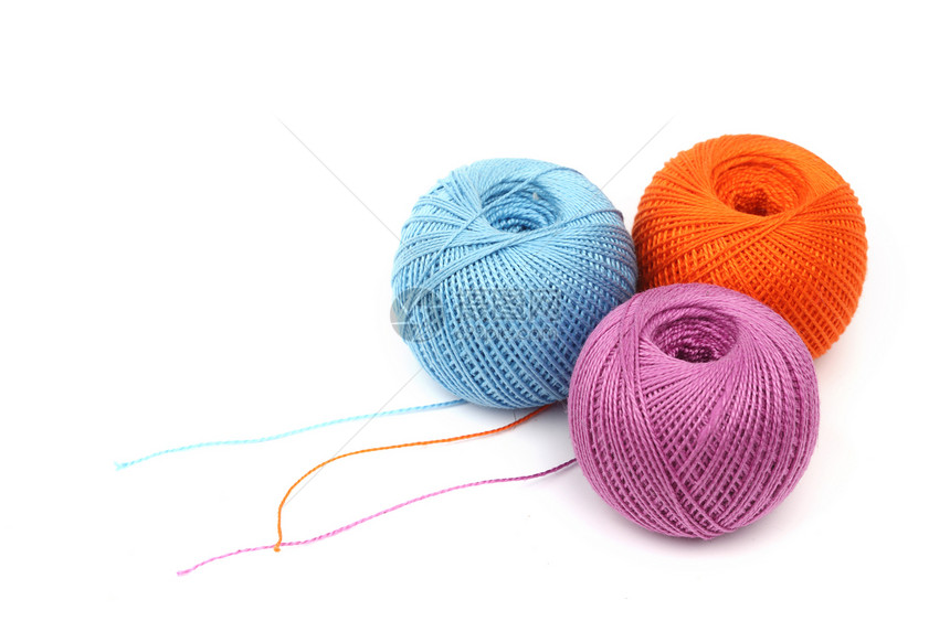 单线线羊毛宏观线索织物女孩绳索手工业棉布工艺钩针图片