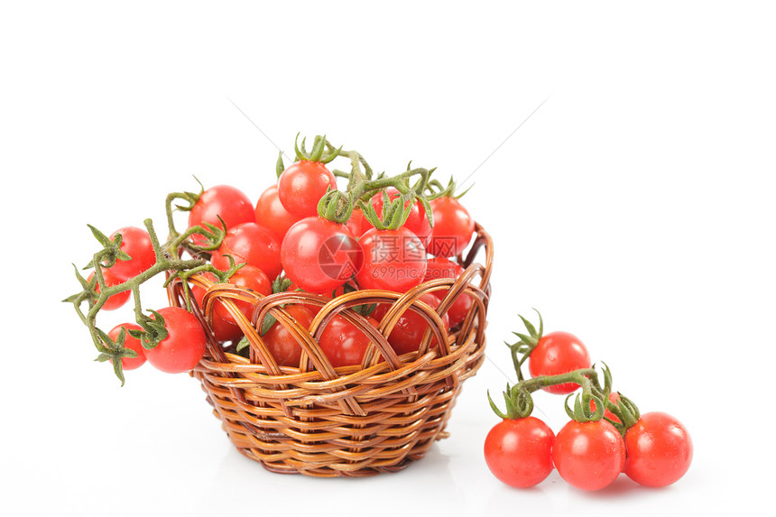 樱桃番茄篮子飞沫蔬菜食物营养饮食宏观阴影植物团体图片