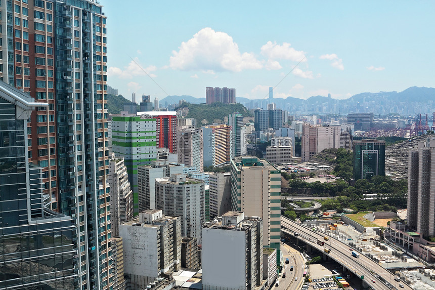 香港现代城市交通旅行建筑学全景中心建筑公寓办公室景观商业图片