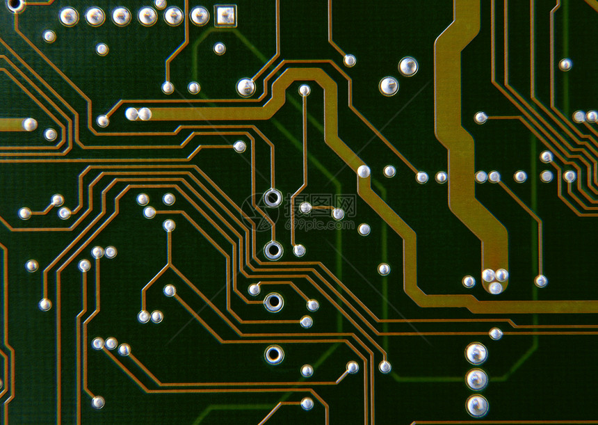 计算机主机架母板宏观半导体硬件电子产品力量微电路科学条纹电路图片