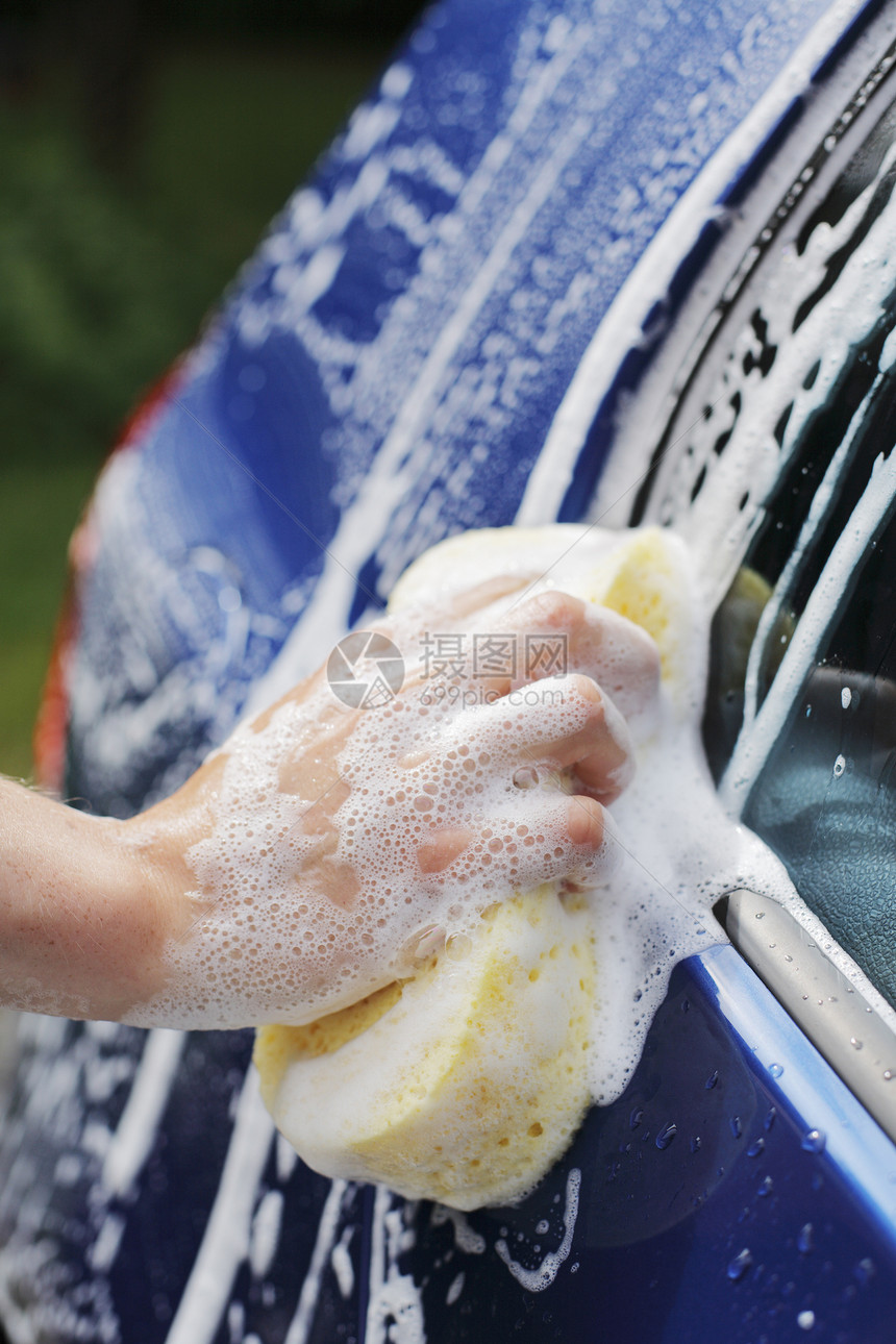 洗车肥皂海绵打扫洗涤手指图片