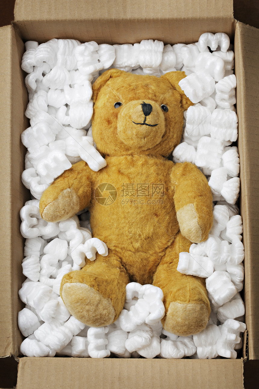 泰迪熊运输童年纸板动物玩具熊玩具盒子图片
