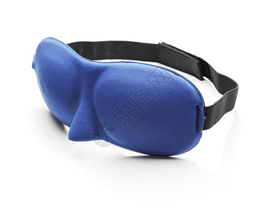 隐睡面具睡眠面具旅行软垫蓝色面膜眼罩背景图片