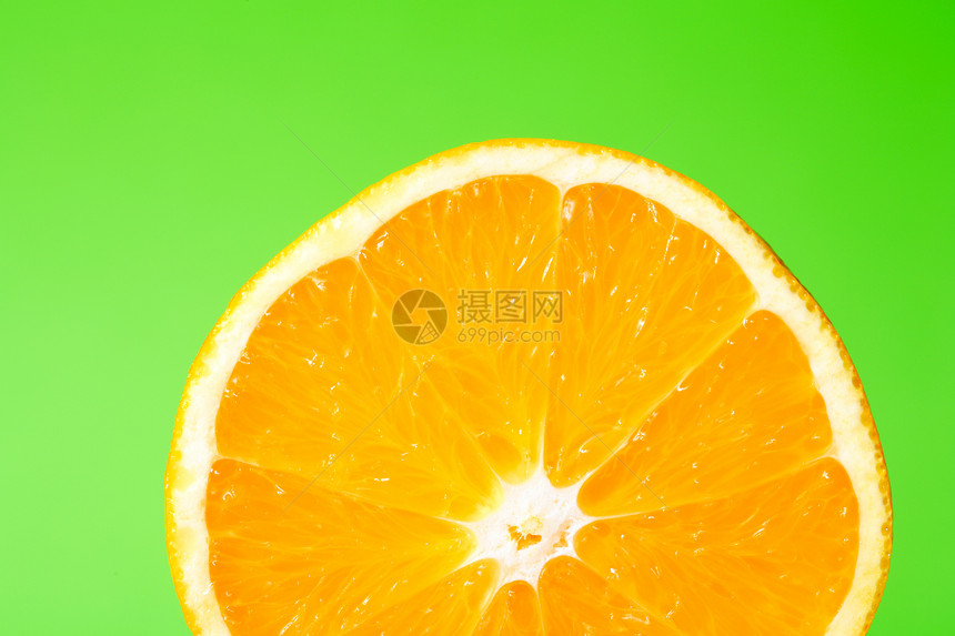 橙子食物橙子水果绿色图片