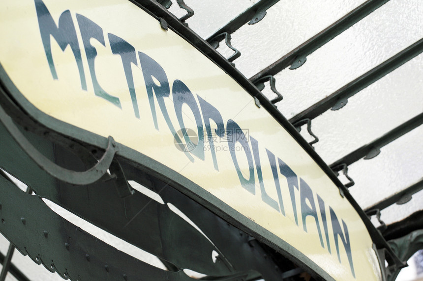 巴黎地铁字母艺术运输指示牌刻字大都会图片