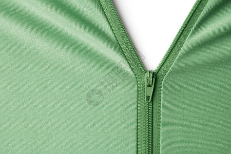 素材拉链拉链织物服装绿色背景