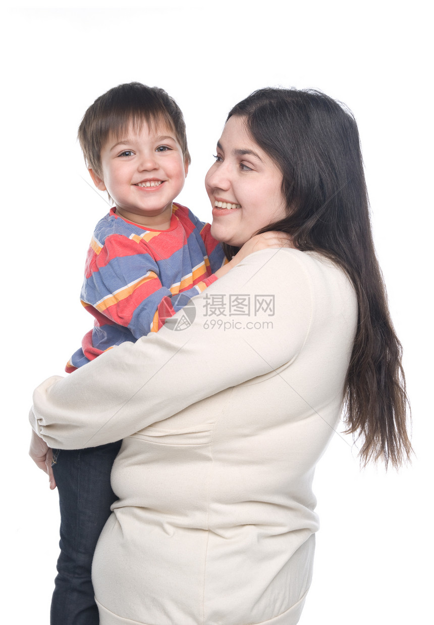 母亲及其子女儿子孩子快乐女性幸福喜悦家庭幼儿园享受婴儿图片