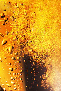 啤酒背景气泡飞沫玻璃背景图片