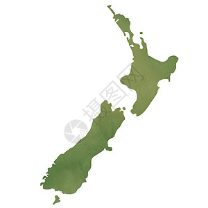 地图路径新西兰绿纸图示图背景