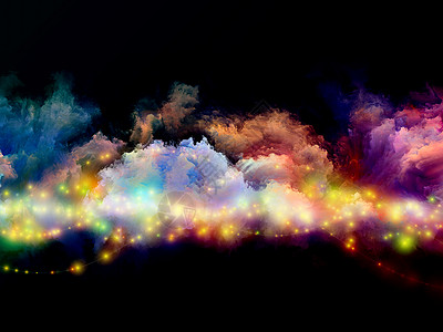 彩云墙纸想像力星云黑色创造力精神艺术虚拟现实魔法泡沫背景图片