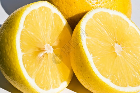 柠檬绿色饮食黄色白色营养水果背景图片