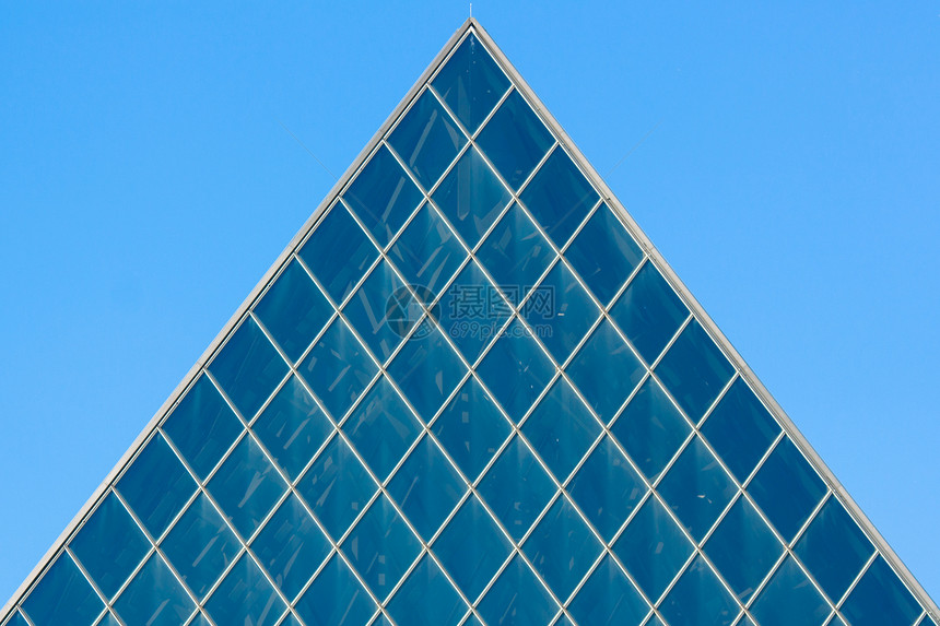 装饰建筑摩天大楼正方形反射玻璃镜子城市商业办公室木板窗户图片