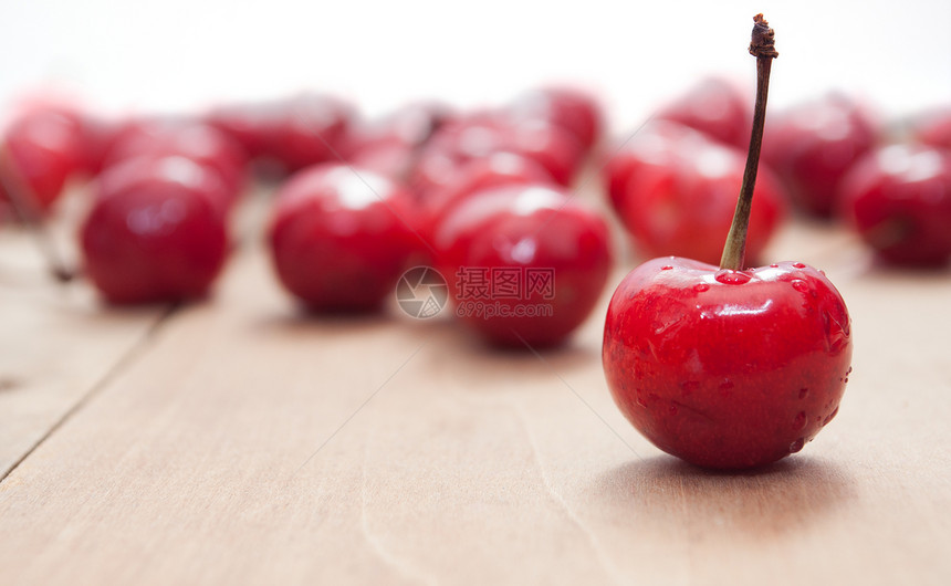 樱桃食物红色浆果甜点水果图片