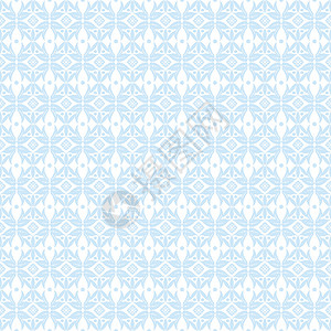 无缝裁缝花类模式插图白色条纹墙纸蓝色叶子绘画背景图片