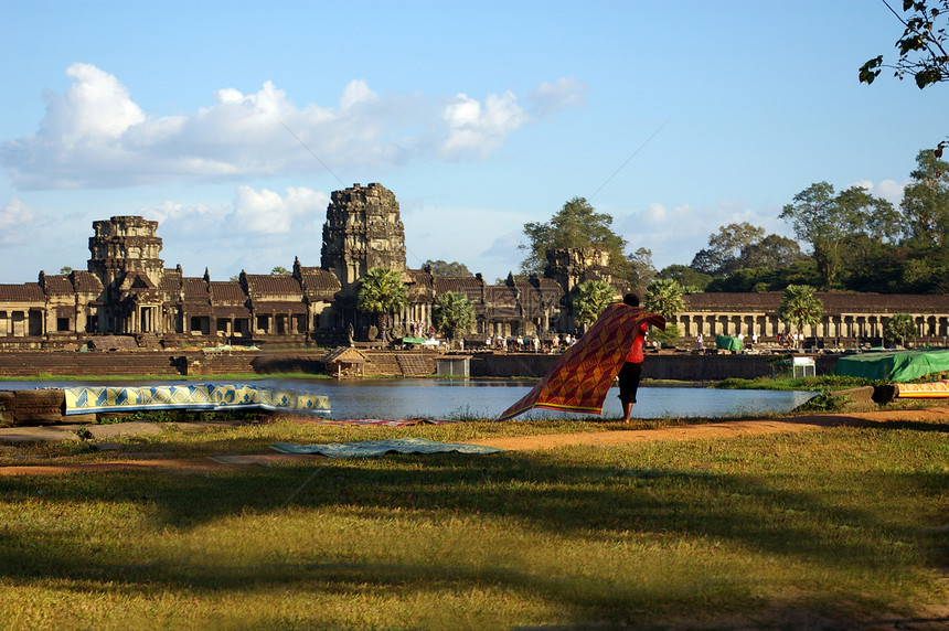 Angkor Wat 的景象视图图片