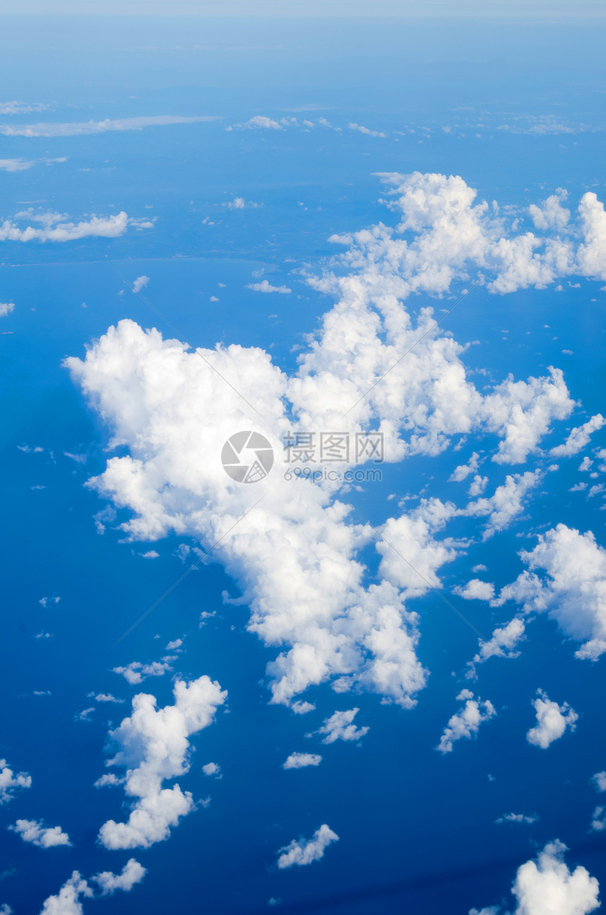 云幕背景场景蓝色云景气象天空白色臭氧天堂自由气候图片