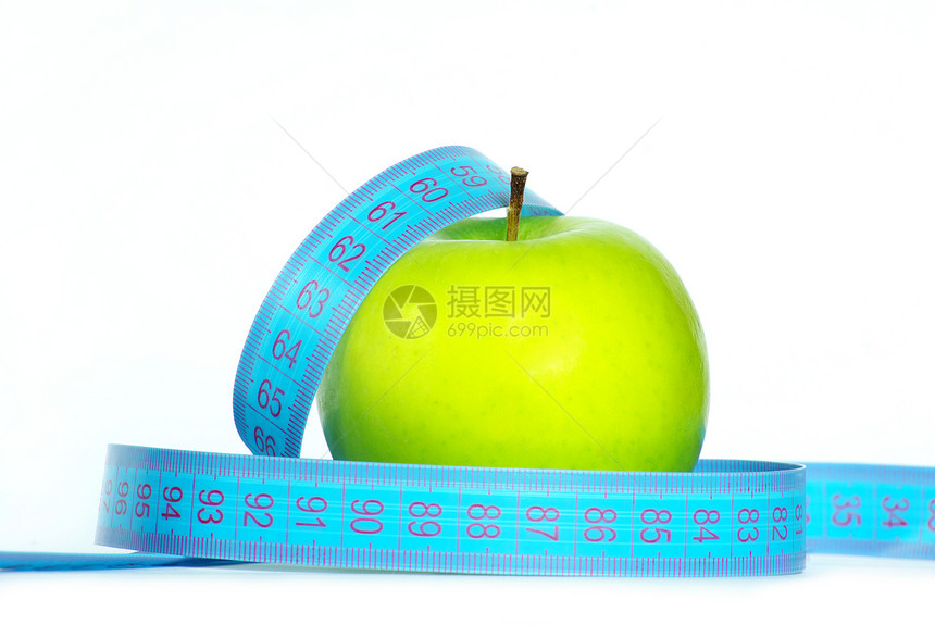 绿苹果食物测量绿色水滴图片