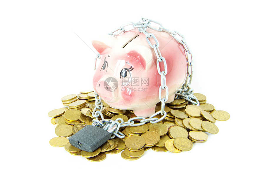 养猪银行保险钱盒小猪硬币储蓄安全现金挂锁经济节约图片