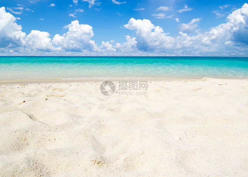 海 海天堂海浪太阳晴天蓝色阳光旅行假期天空热带图片