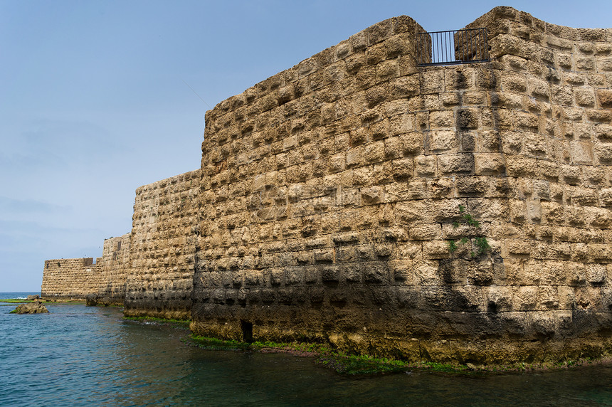 历史性海墙的观念历史废墟旅游城市考古学古董地标景观城堡游客图片