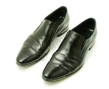 黑黑皮鞋拖鞋鞋类皮革阴影时尚男性背景图片
