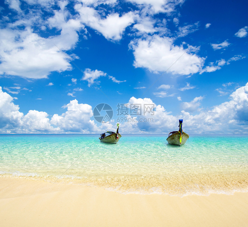 海 海海景热带珊瑚运输海岸天堂支撑娱乐旅行天空图片