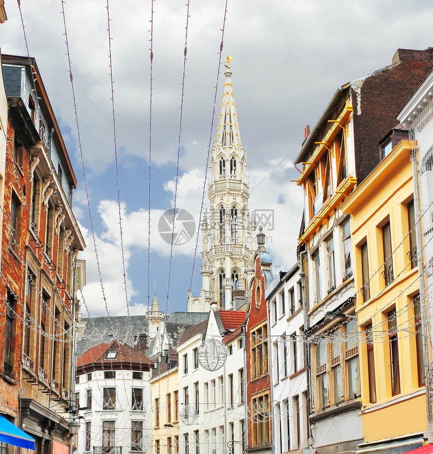 比利时布鲁塞尔街头的街头图片