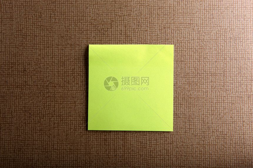 粘性笔记床单软垫笔记纸文档标签正方形绿色别针办公室木板图片