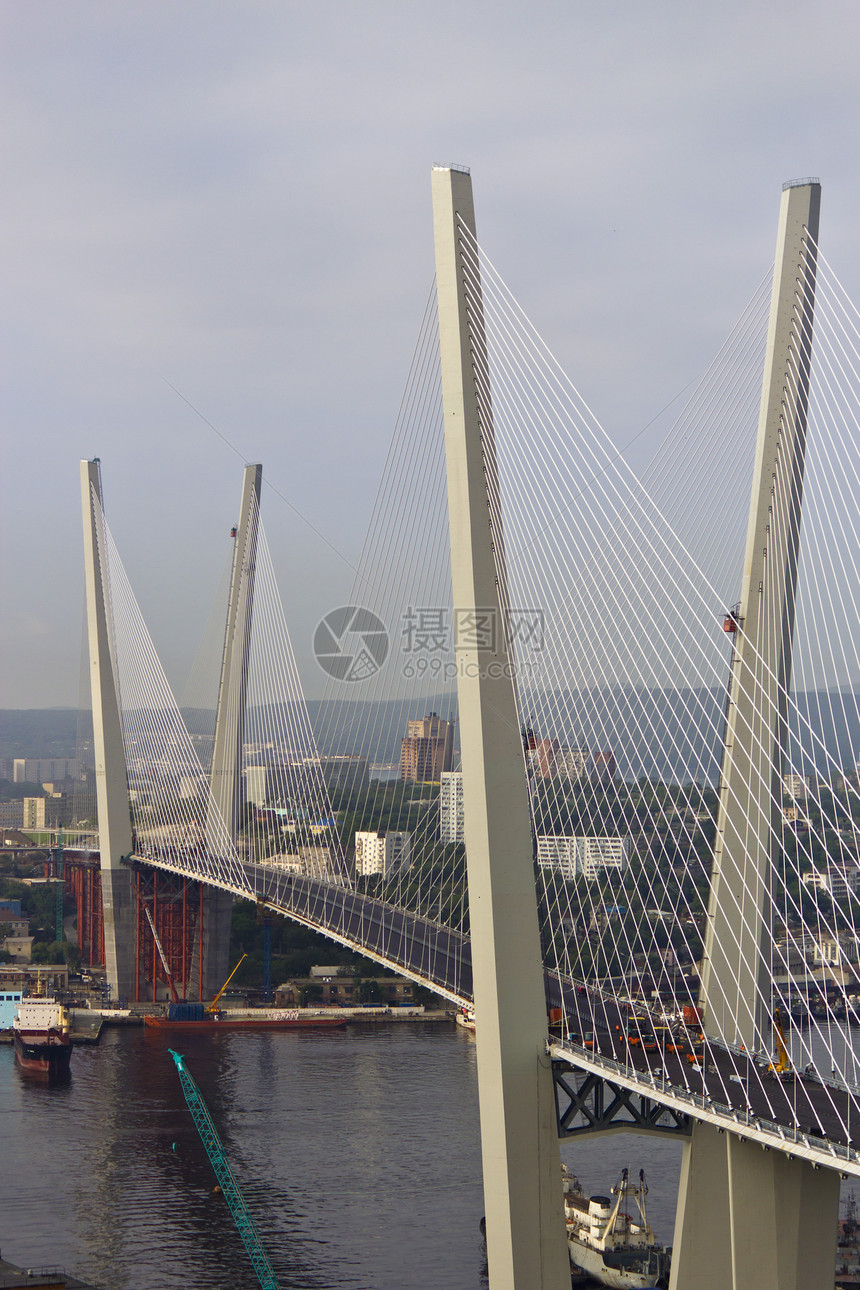 建造的桥梁文化天空框架橙子跨度城市商业技术建筑工程图片