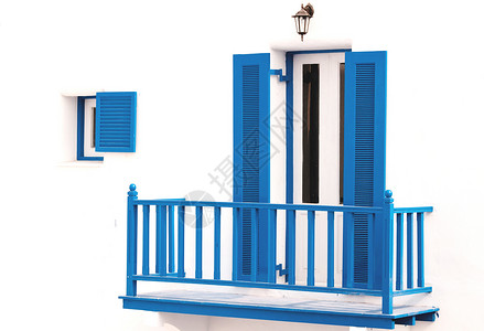 蓝色旧时窗口建筑学商业房间装饰品窗户玻璃木头花园建筑房子背景图片