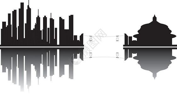 重庆城市天际线与有线汽车和圣殿的天线中国瓷器建筑支撑摩天大楼天空场景缆车酒店地标高楼旅行设计图片