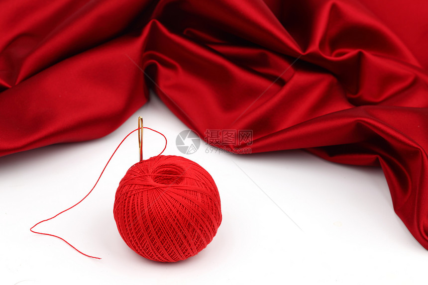 红色女士海浪布料热情衣服纺织品织物工作奢华投标图片