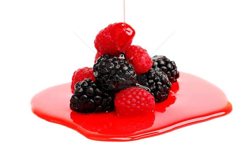 糖浆中的果汁混合堆宏观美食营养饮食养分浆果流动水果液体团体图片