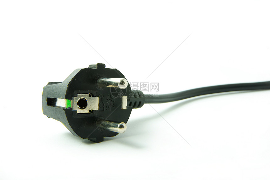 插入插件绳索黑色白色塑料插头活力电缆技术插座力量图片