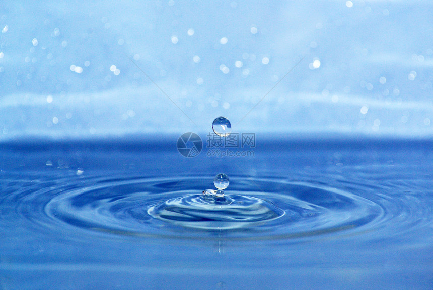 水滴数水平飞沫飞溅环境圆圈液体温泉宏观运动涟漪图片