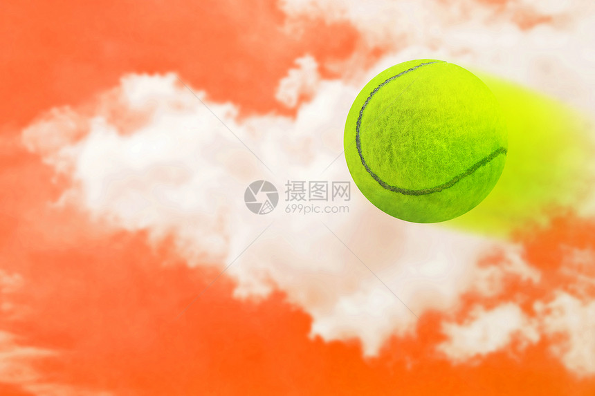 网球在天上小册子风格装饰款式背景橙子目录卡片天空绿色图片