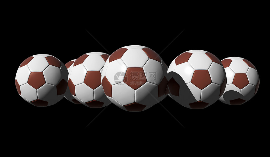 3D 踢足球爱好竞赛插图棕色游戏锦标赛皮革足球世界闲暇图片
