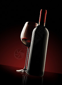 红酒瓶酒精照片食物液体静物红灯玻璃酒杯背景图片