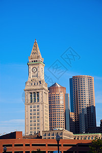 波士顿市中心的游骑兵高清图片