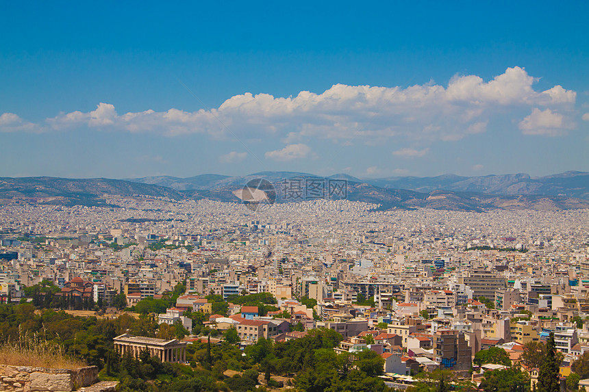 雅典的海洋房屋房子反客剑圣建筑首都发展爬坡全景楼宇图片