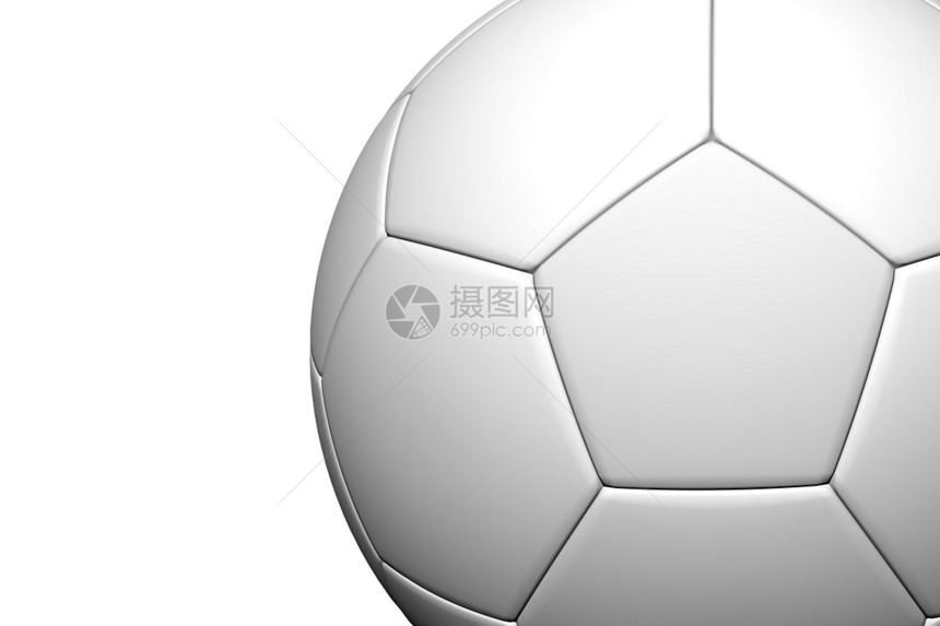 3d 白背景足球球的3D投影皮革白色旗帜分数渲染运动场地竞赛游戏训练图片