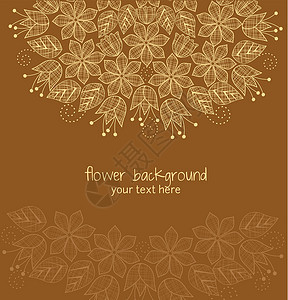 花卉背景风格插图墙纸边界叶子卷曲卡片绘画圆圈纺织品背景图片