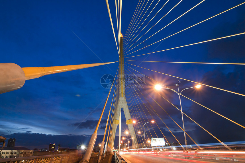 泰国拉马8号巨浪桥城市建造建筑旅行纪念碑地标土地国王构造街道图片