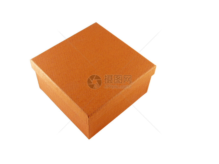 白色背景上的橙色框店铺展示礼物木板正方形卡片装饰橙子购物包装图片