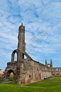 圣安德鲁大教堂纪念碑建筑旅行废墟信仰建筑学历史性大教堂教会地标背景图片