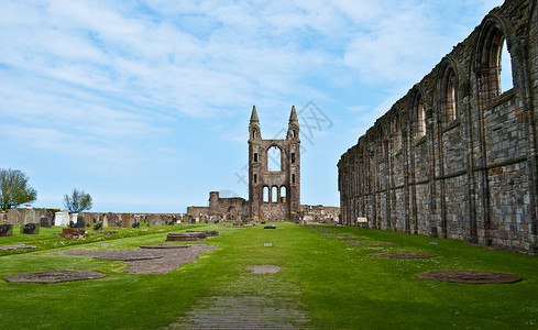 安德鲁教会圣安德鲁斯苏格兰高清图片