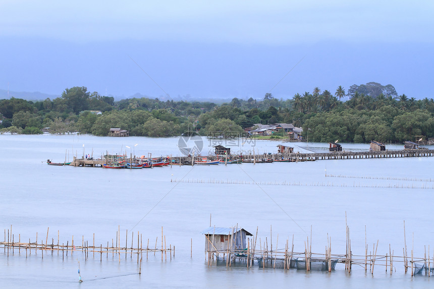 泰国壳鱼养殖场航海旅行热带海洋漂浮渔夫入口贝类风景海景图片