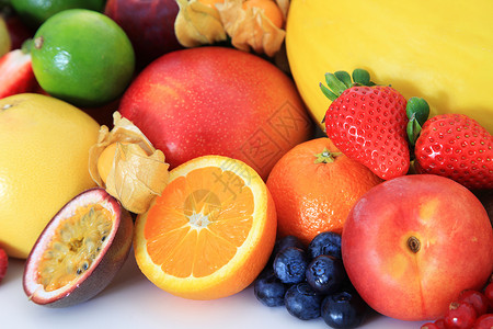 草莓苹果水果白色营养食物奇异果浆果饮食维生素背景