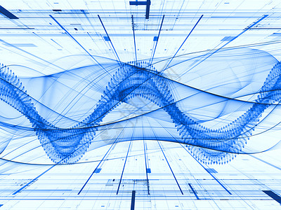 线波技术流动速度运动几何学网格溪流科学屏幕作品正弦波背景图片