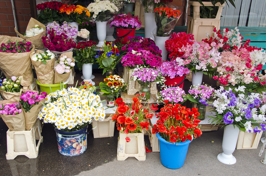 各种夏花市场图片
